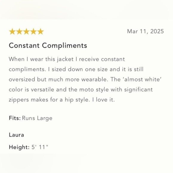 NWT Size 2X - Anthropologie Oversized Faux-Leather Moto Jacket (NWT US$ 168) - Picture 5 of 16